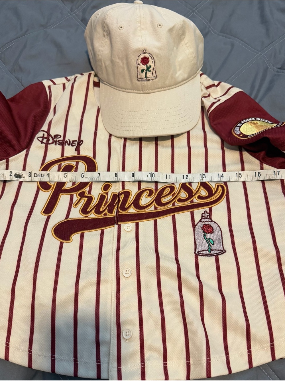 Disney Princess Belle jersey and hat set.